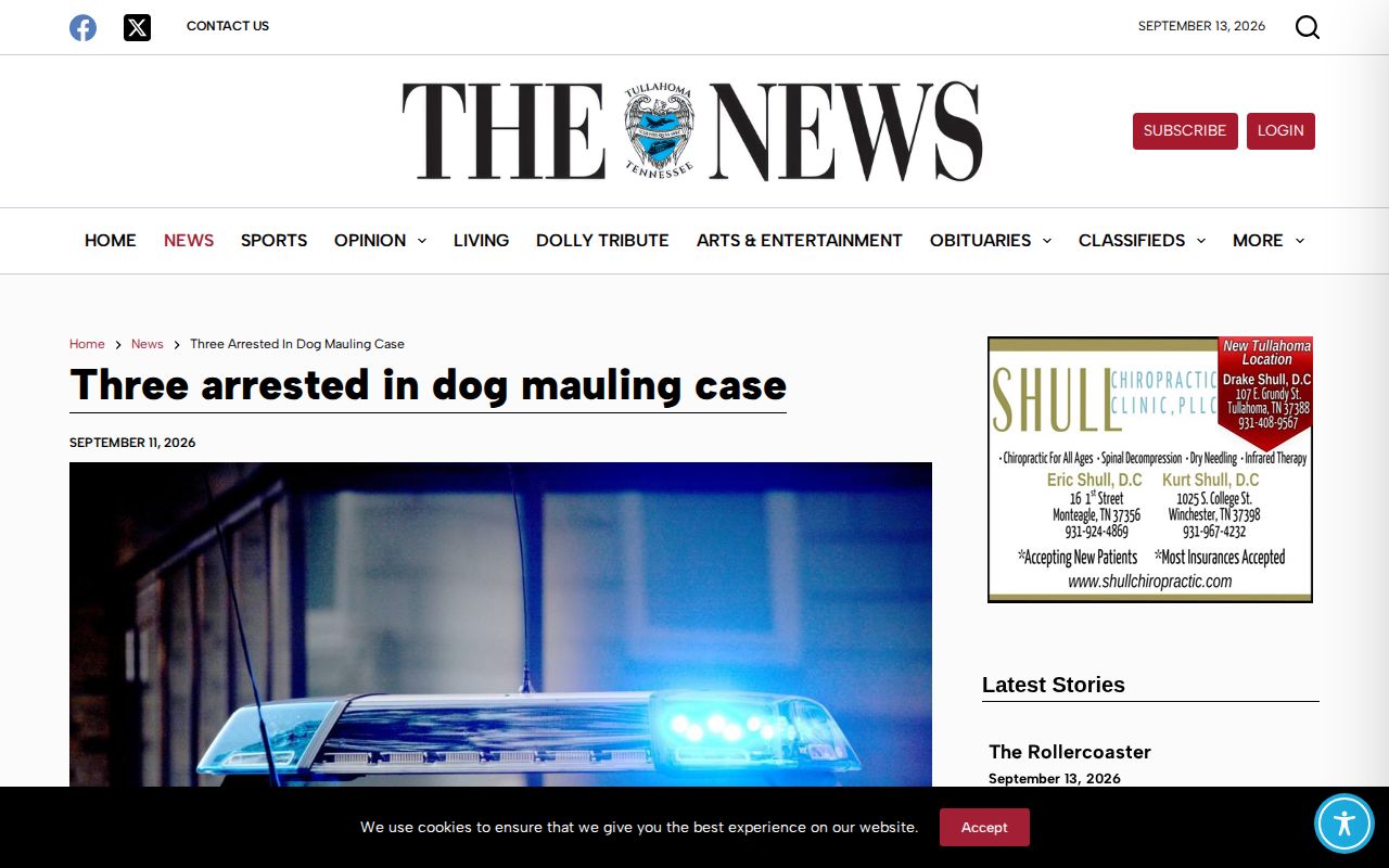 Tullahoma News recent arrest story